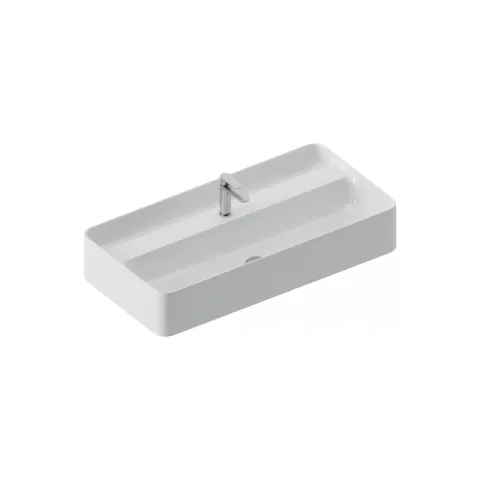 THE.ARTCERAM BROOKLYN WASHBASIN 100 X 50 COUNTERTOP/WALL-MOUNTED / SANIGLAZE