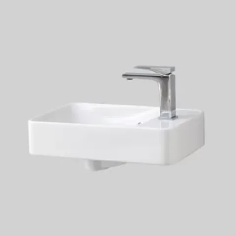 THE.ARTCERAM SAVON WALL-MOUNTED WASHBASIN 27X45 / WITHOUT DECORATION