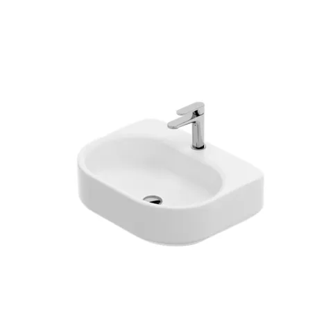 THE.ARTCERAM WONDER 55X43 COUNTERTOP/WALL-MOUNTED WASHBASIN WITH TAP