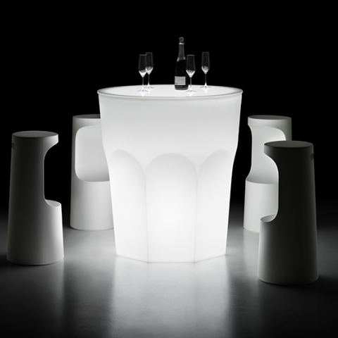 PLUST TABLE CUBALIBRE LIGHT HPL BIANCO CM.90