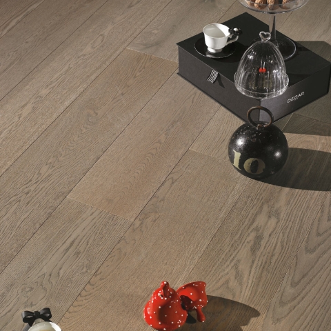 ORIGINAL PARQUET 3 Formati Rovere 'Rustica' Fumo di Londra Light mm.15x70x1800
