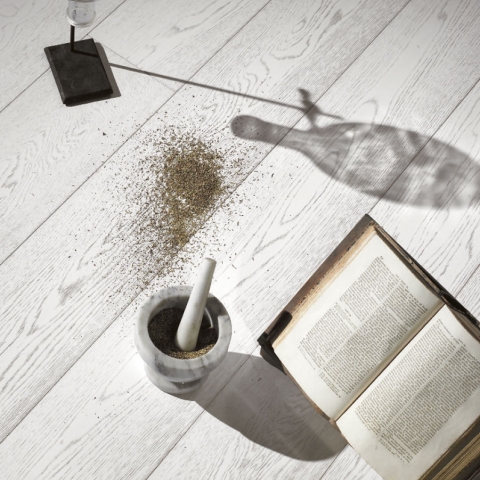 ORIGINAL PARQUET Superdoghe  Rovere 'FC' - Bianco+Bianco  mm 15x242x2350