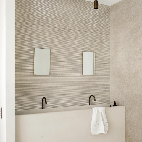 MARAZZI MAGNIFICA LIMESTONE TAUPE STRUTT. MIKADO 3D
