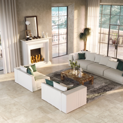 MONOCIBEC TRAVERTIN BEIGE RE80X80