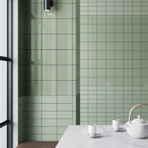 MUTINA DIN LIGHT GREEN GLOSSY 7,4x15