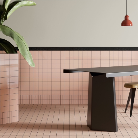 MUTINA DIN ROSE GLOSSY 7,4x15