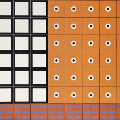 MUTINA Margherita ( antiscivolo ) SQUARE BLACK 20,5x20,5