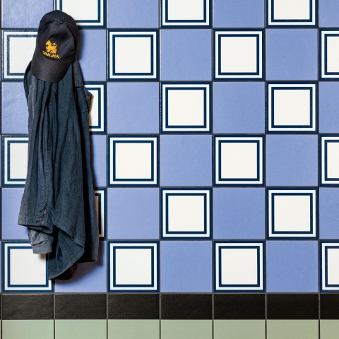 MUTINA Margherita ( antiscivolo ) SQUARE BLUE 20,5x20,5