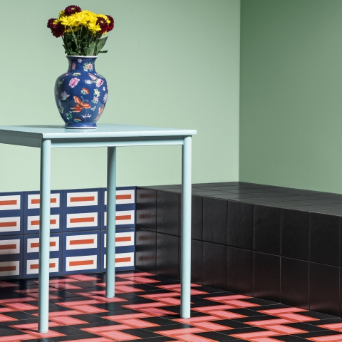 MUTINA Margherita ( antiscivolo ) DOUBLE RED 20,5x20,5