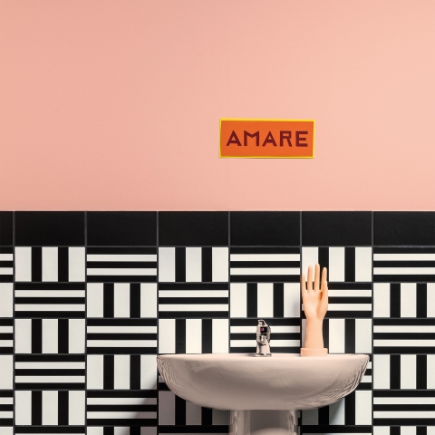 MUTINA Margherita ( antiscivolo ) HALF BLACK 20,5x10,1