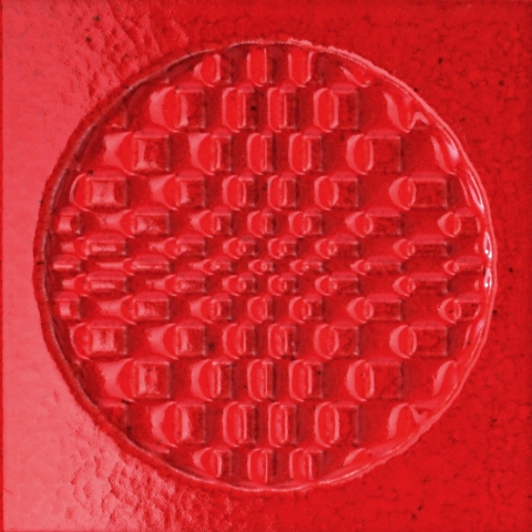 IRIS CERAMICA GEO ROSSO DECORO GLOSSY 15X15