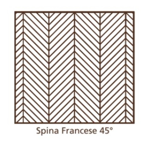 ORIGINAL PARQUET Spina Francese Rovere'Rustica' Natural Vintage mm.10x90X610